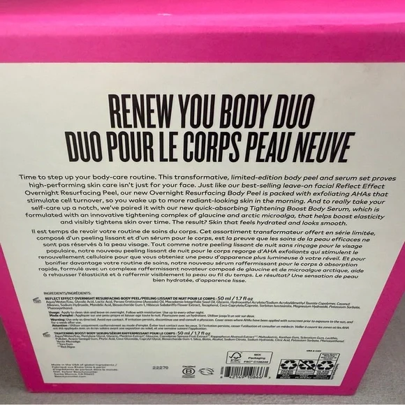 BeautyCounter Renew You Body Duo: Overnight Resurfacing Peel & Tight Boost Serum - Picture 12 of 14